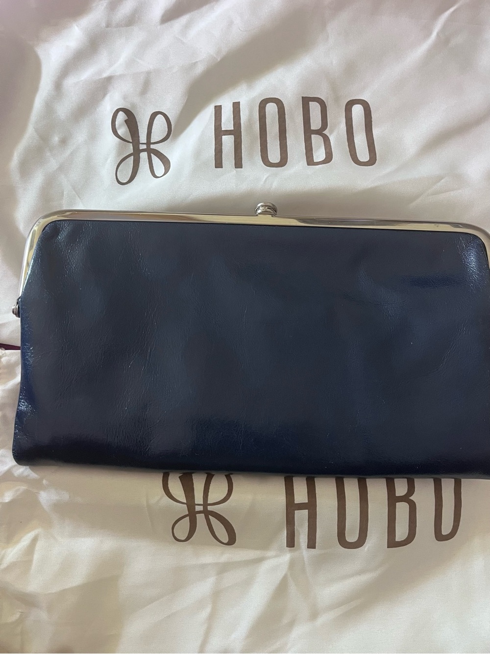 HOBO Navy Lauren Clutch Wallet -New